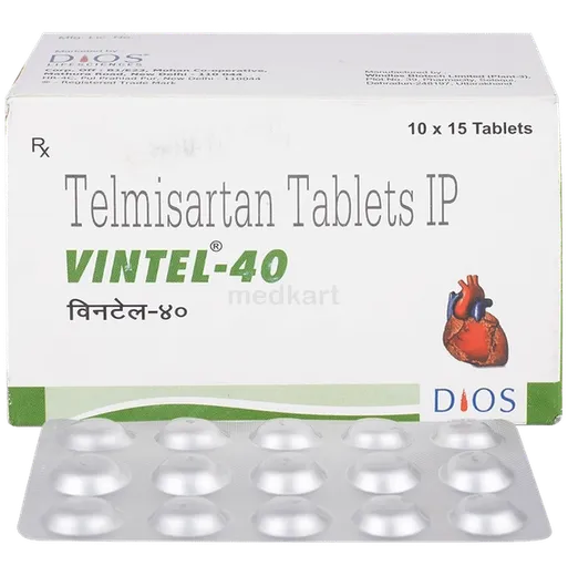 vintel 40mg tablet 15's